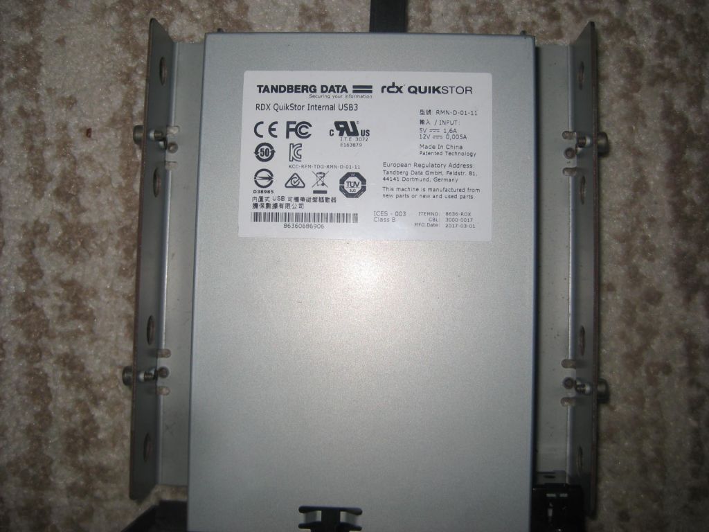 TANDBERG DATA RDX QuikStor INTERNAL USB 3.0 - фото фото фото 1