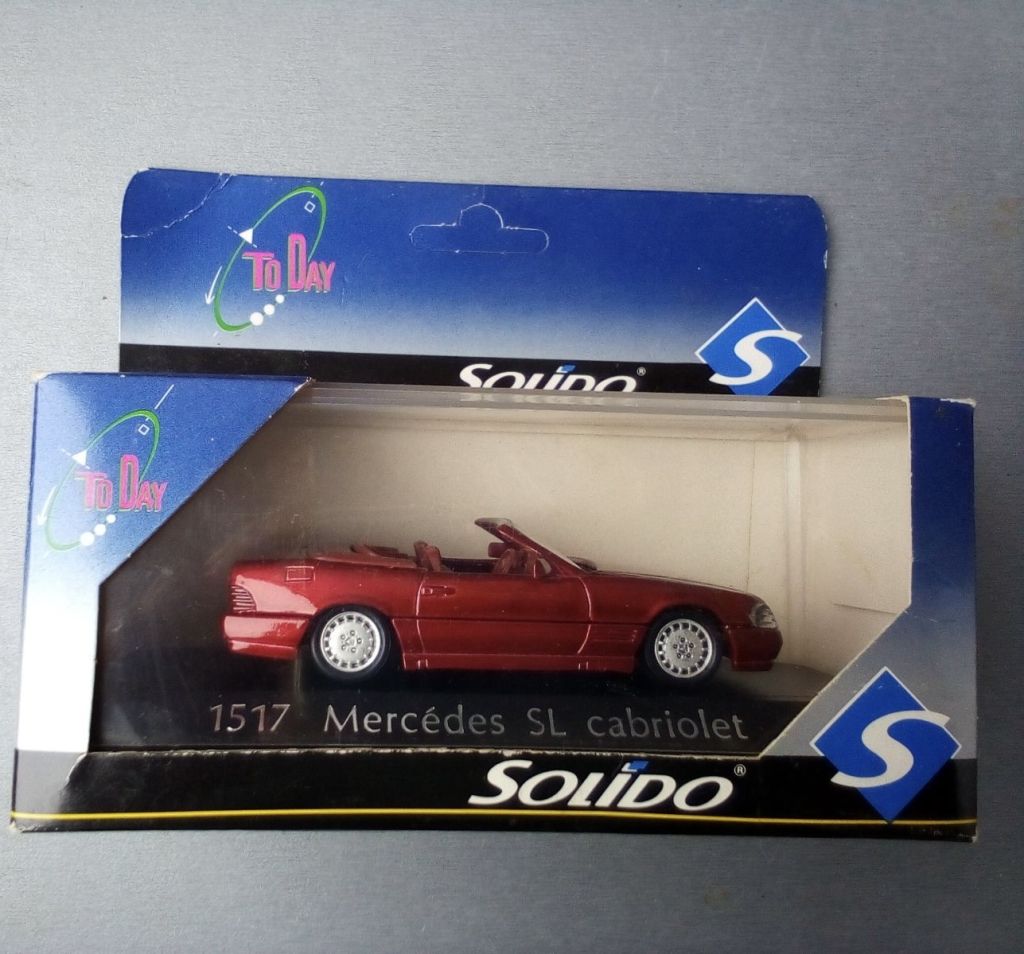 Solido 1/43 Mercedes SL Cabriolet No. 1517 Made In France - фото фото фото 1