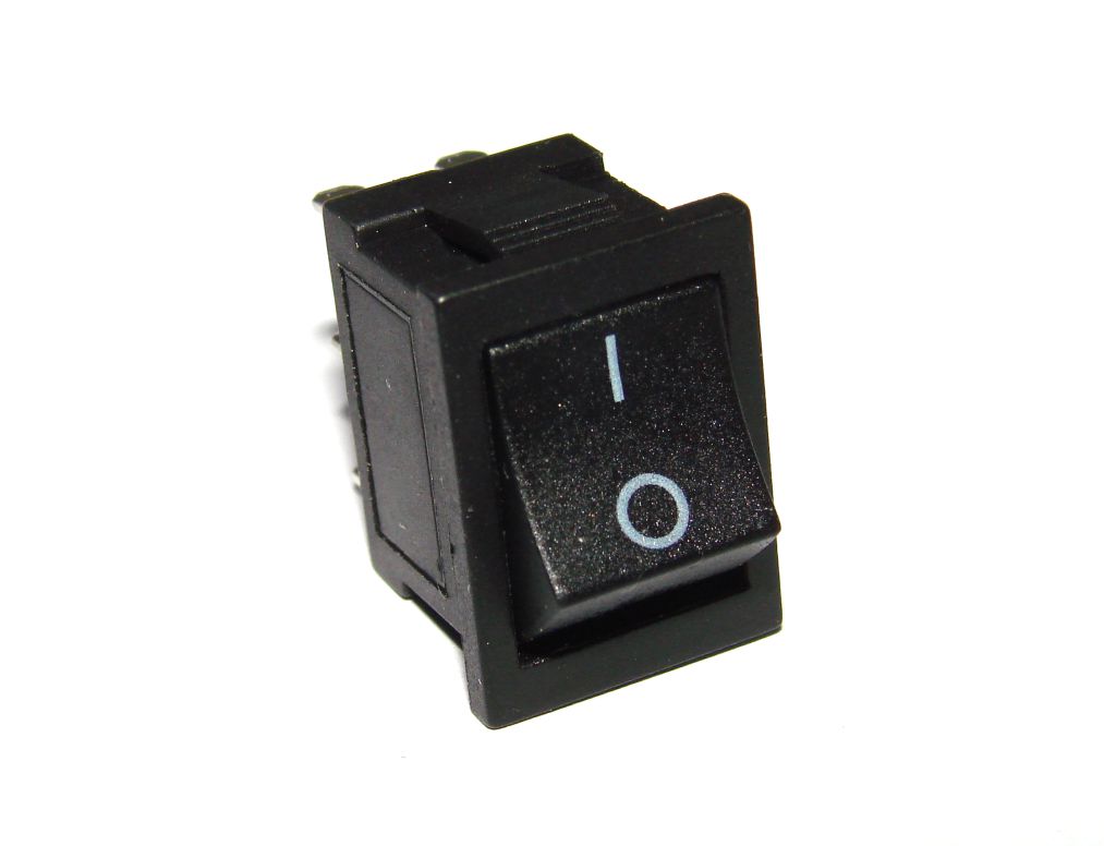 Переключатель выключатель без подсветки черный 2 положения 6 pin 250V 6А/125V 10А - фото фото фото 0