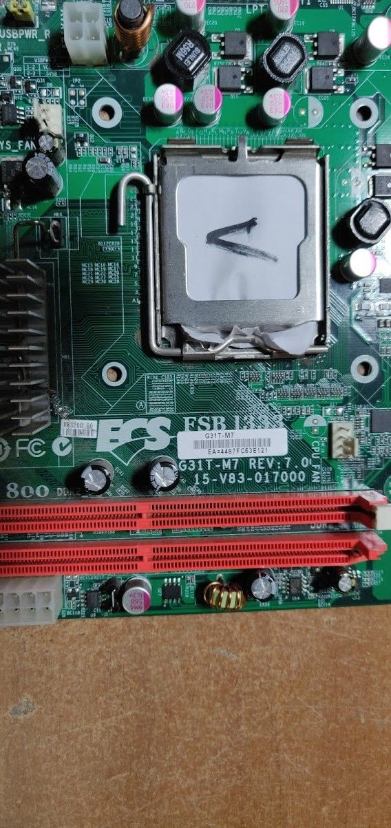 Мат. плата EliteGroup G31T-M7 rev7.0 LGA775 G31 PCI-E+SVGA+LAN SATA MicroATX 2DDR2 № 210403 - фото фото фото 1