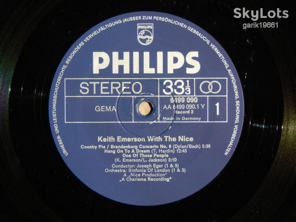 Keith Emerson With The Nice (Philips ‎– 6610 011, Germany) EX+/EX/EX - фото фото фото 5
