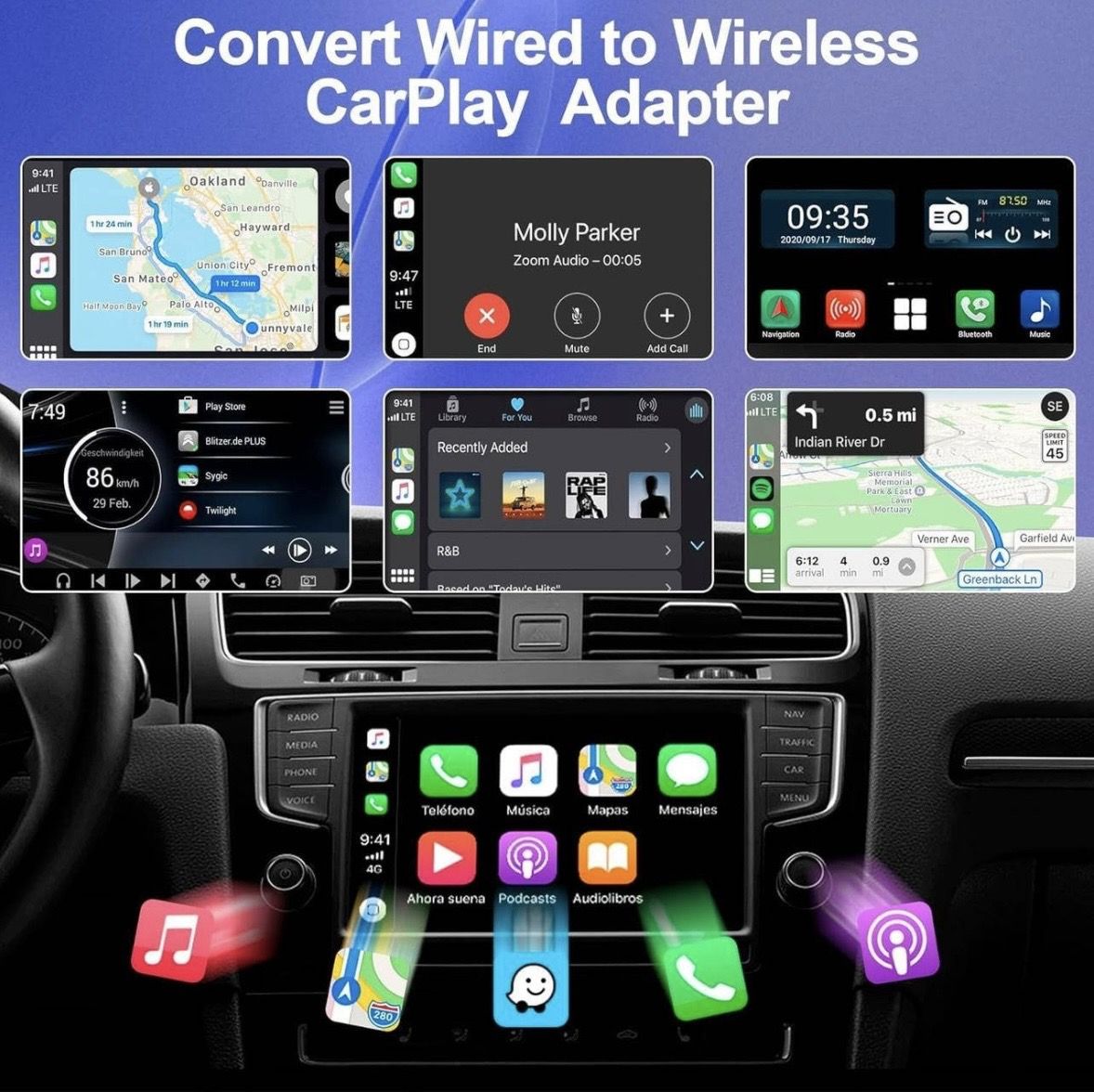Бездротовий автомобільний адаптер Apple CarPlay Wireless. - фото фото фото 2