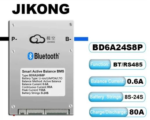 Smart BMS 8-24S   BD6A24S8P - фото фото фото 1