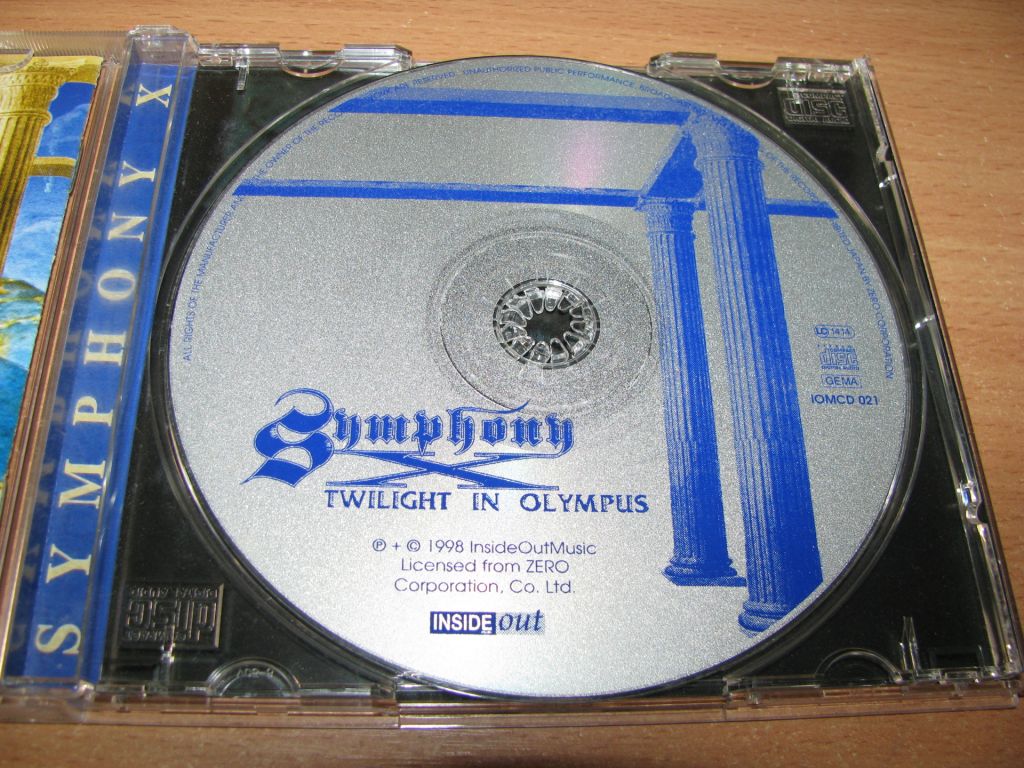 SYMPHONY X - Twilight In Olympus  (1998 Inside Out Music 1st press) - фото фото фото 2