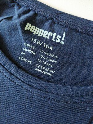 Футболка для дівчинки Pepperts 158-164 синя - фото фото фото 5