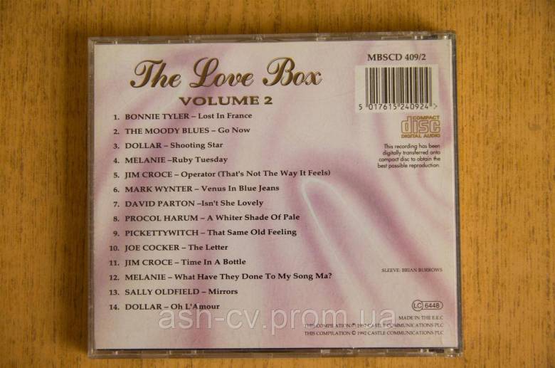 Музичний диск CD. THE LOVE BOX (vol2) - фото фото фото 2