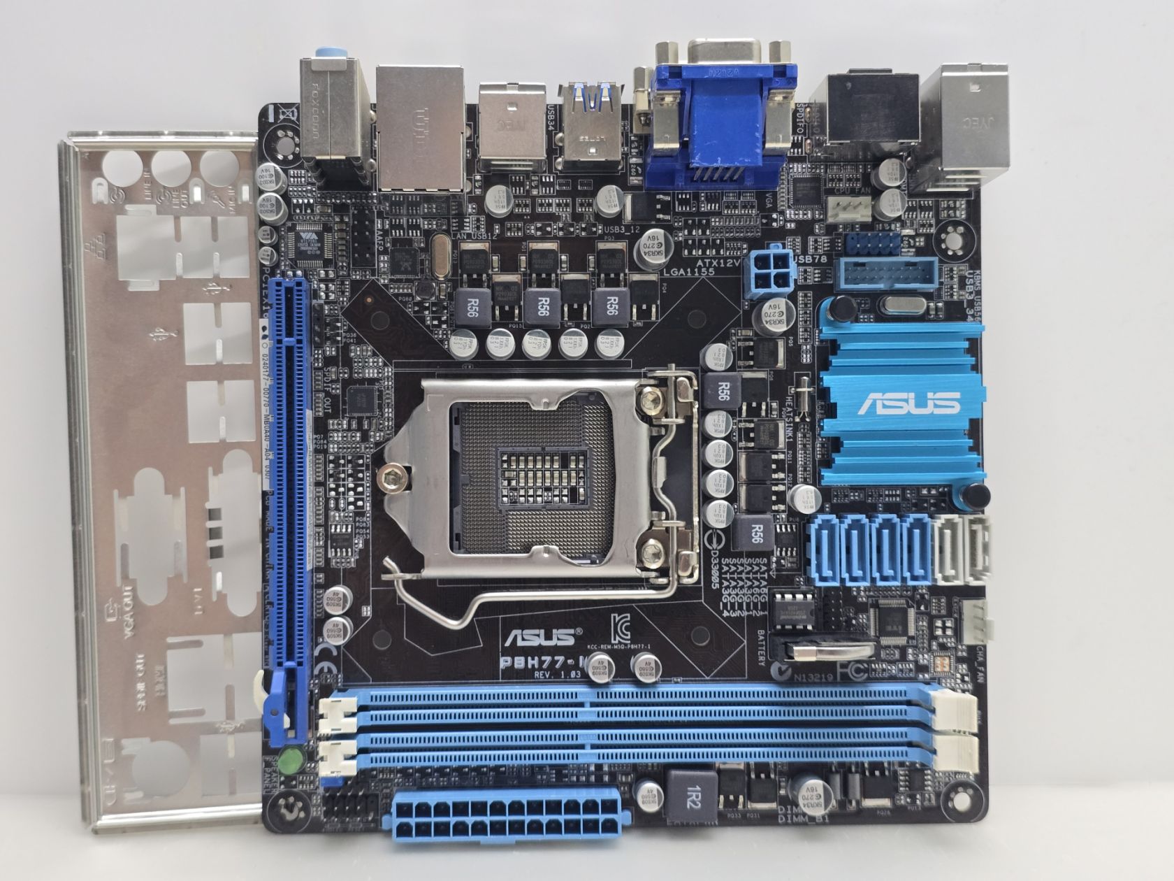 Материнская плата s1155 ASUS P8H61-I LX  (Socket 1155, DDR3, Mini ITX, б/у) - фото фото фото 0