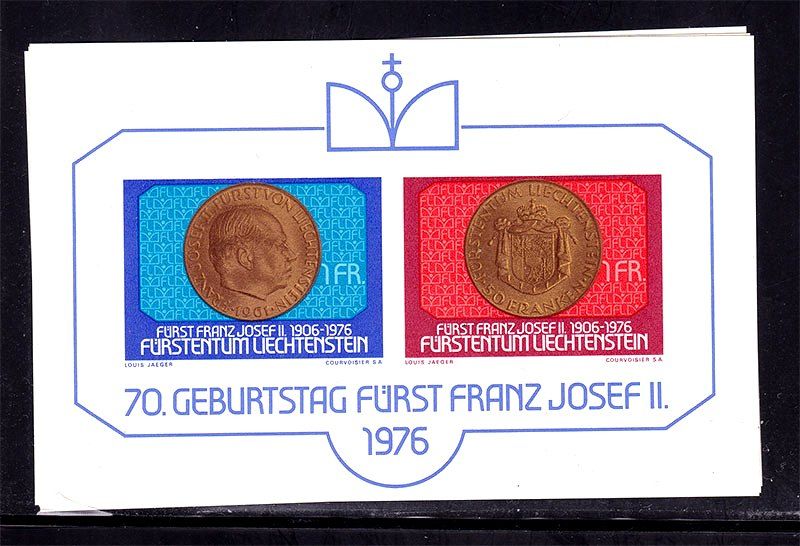 Лихтенштейн 1976 г  MNH - личности - блок - фото фото фото 0