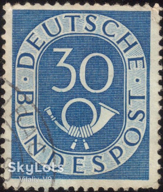 1951 679 A136 30pf blue - фото фото фото 0
