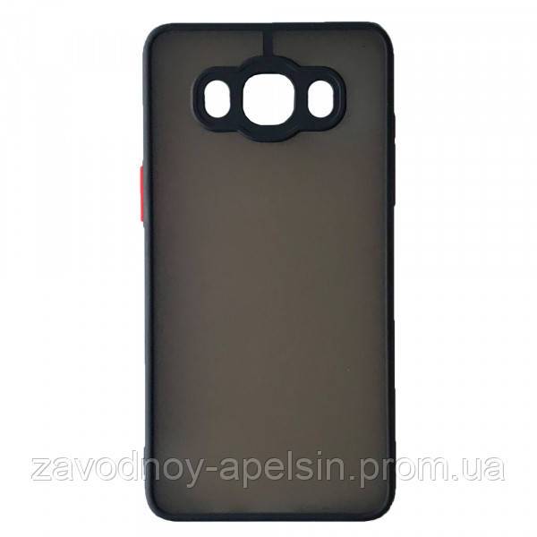 Samsung J5 2016 J510 Матовый чехол TPU+PC (черный) - фото фото фото 0