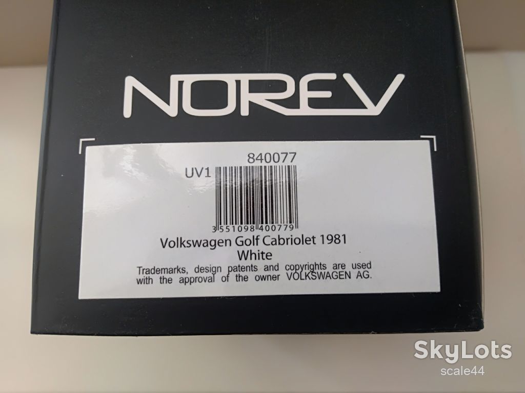 VW Golf Cabriolet.Norev.1/43 - фото фото фото 6