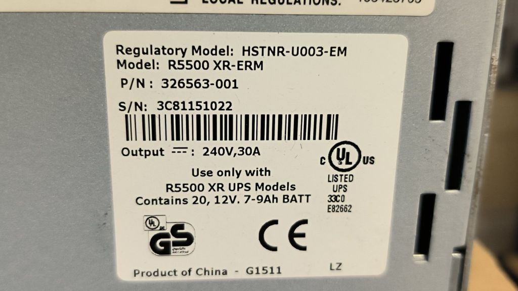 Батарейний модуль HP Extended Runtime Module R5500 XR-ERM - фото фото фото 6