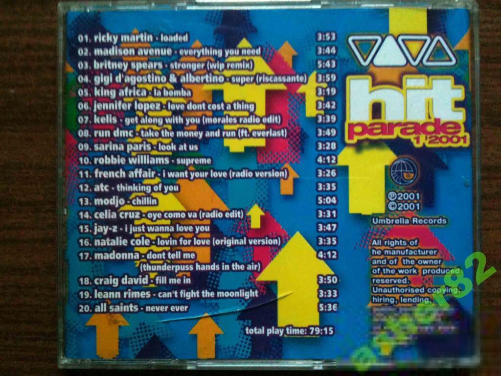 Музыкальный CD "VIVA Hit Parade 1' 2001" - фото фото фото 1