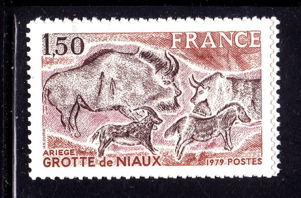 NM Фауна Франция / RF 1979 г MNH - наскальные рисунки - - фото фото фото 0