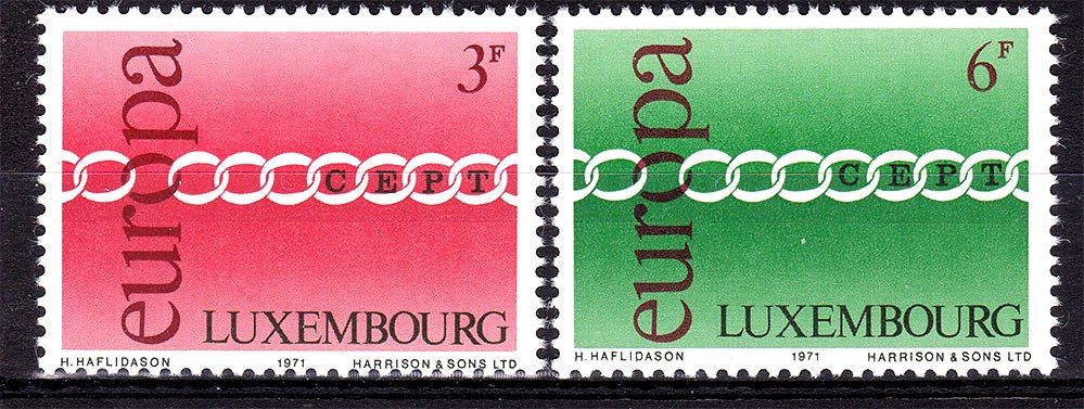 Люксембург  1971 г  MNH -  EUROPA CEPT - - фото фото фото 0