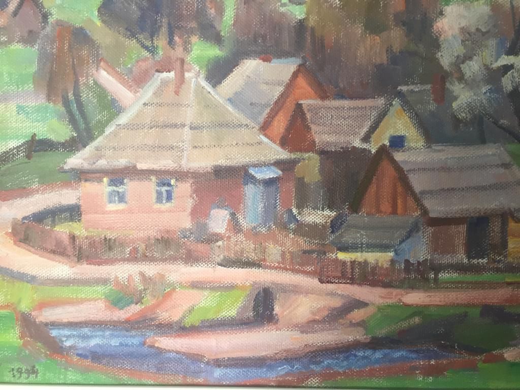 Закарпатська школа живопису. В.Габда. " Село Стрічава". 1994 р. - фото фото фото 7