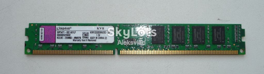 Kingston KVR1333D3N9/2G DDR3 2GB 1333        (Intel/AMD) - фото фото фото 9