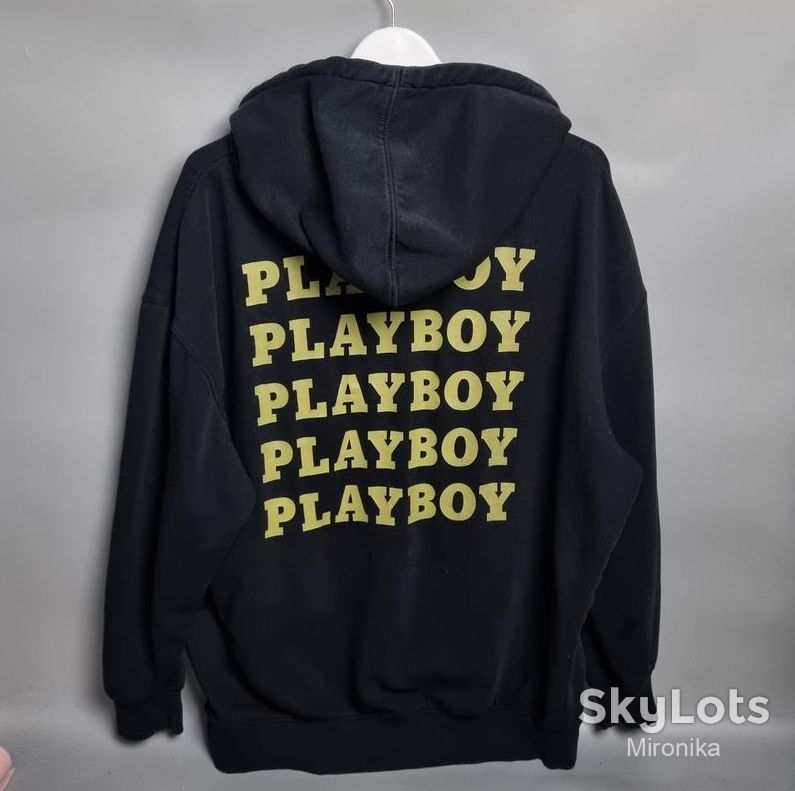 Чоловіче худі playboy — чорне, розмір 2xl - фото фото фото 2