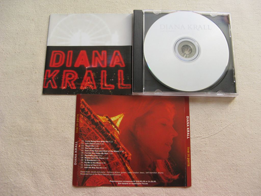 CD Джаз. Diana Krall. Live In Paris. 2002. - фото фото фото 2