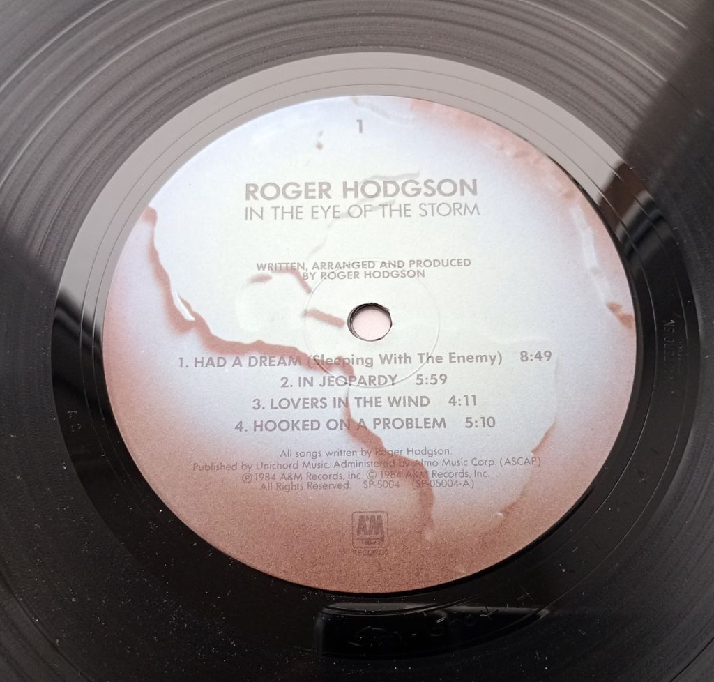 ROGER HODGSON In The Eye Of The Storm LP EX/EX- - фото фото фото 2