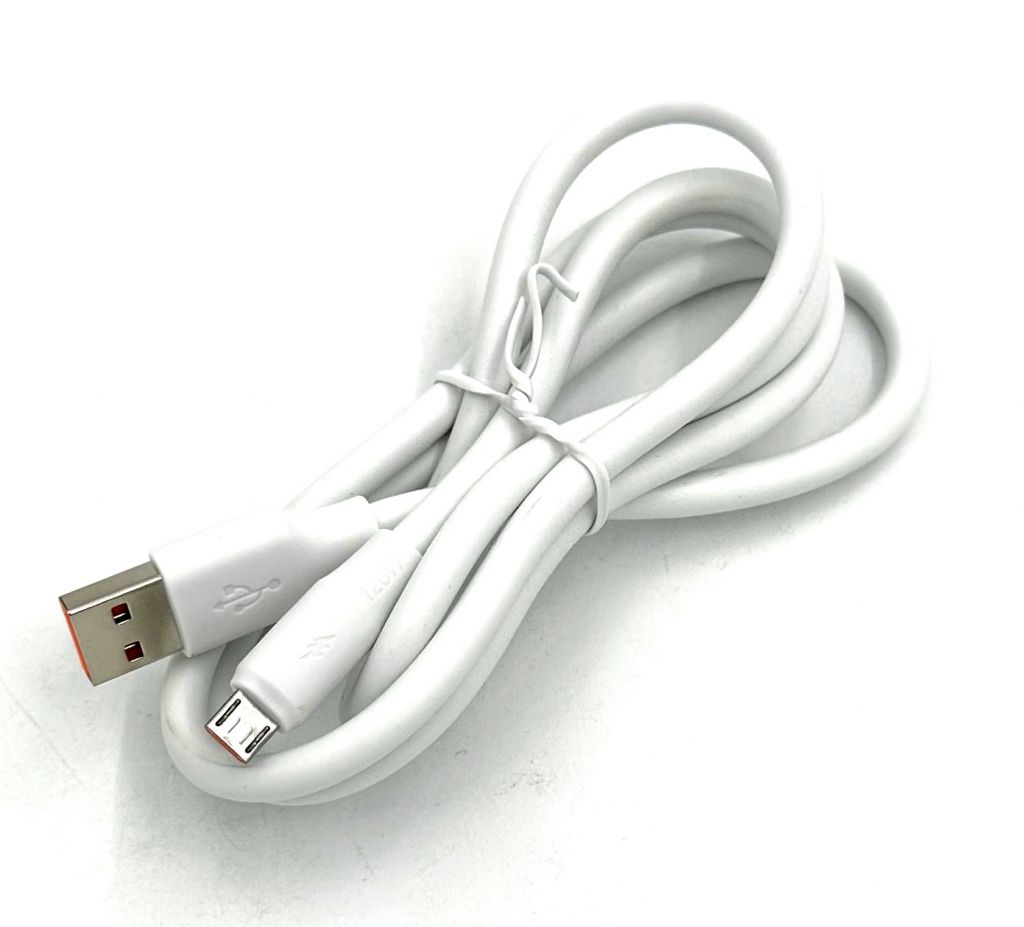 Дата кабель DENMEN D28V 120W толщина 6mm 1М USB - Micro USB Белый - фото фото фото 2