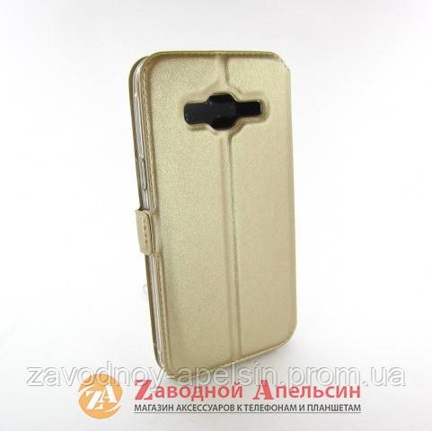 Чехол книжка Samsung J3 J310 J320 Smart Case gold - фото фото фото 1