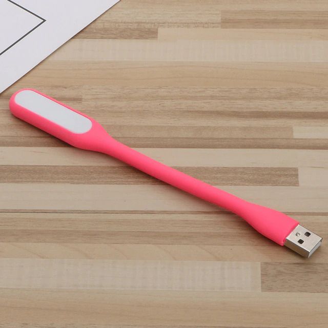 Гибкий мини LED светильник USB розовый - фото фото фото 2