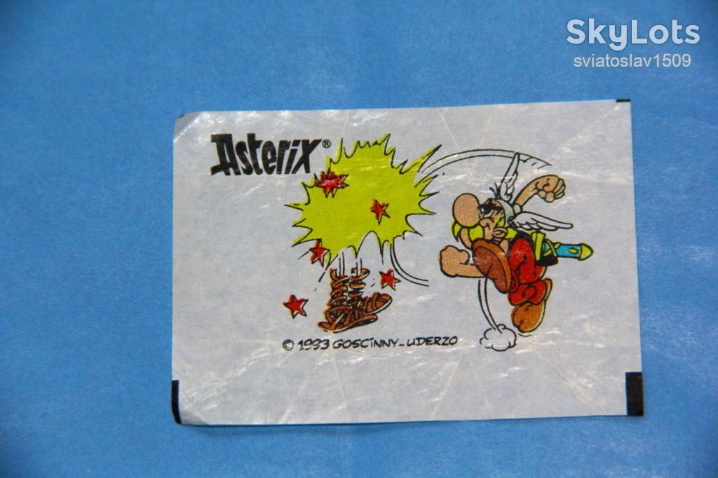 вкладыш от жевательной резинки ASTERIX Fleer - фото фото фото 0