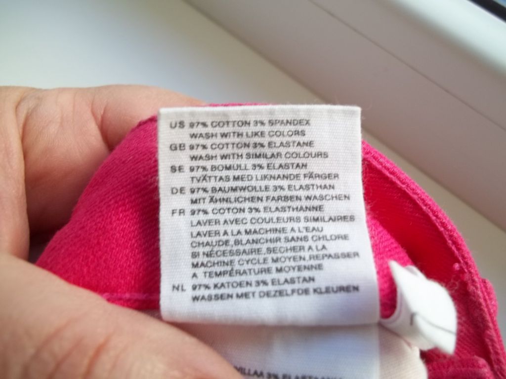 Prom     ( 12 - 13 лет  )   H&amp;M Юбка джинсовая для девочки фуксия  Б / У - фото фото фото 3