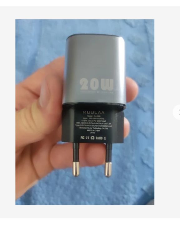 Зарядний пристрій kuulaa 20 вт gan pd usb c. - фото фото фото 9