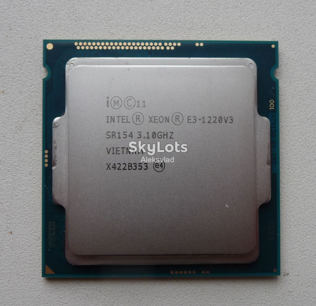 Intel Xeon E3-1220 v3    8МБ, 3,10-3,5 ГГц  Socket 1150    аналог I5 4440 - фото фото фото 0