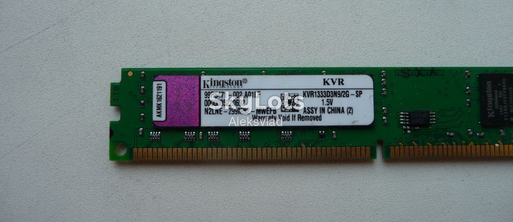 Kingston KVR1333D3N9/2G DDR3 2GB 1333        (Intel/AMD) - фото фото фото 7