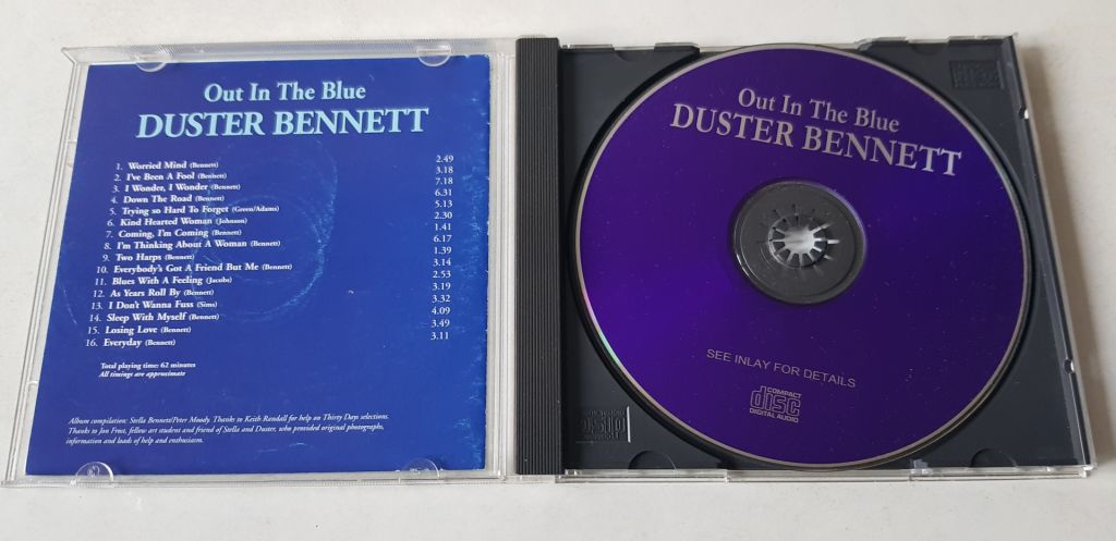 Duster Bennett Featuring Peter Green Out In The Blue CD - фото фото фото 2