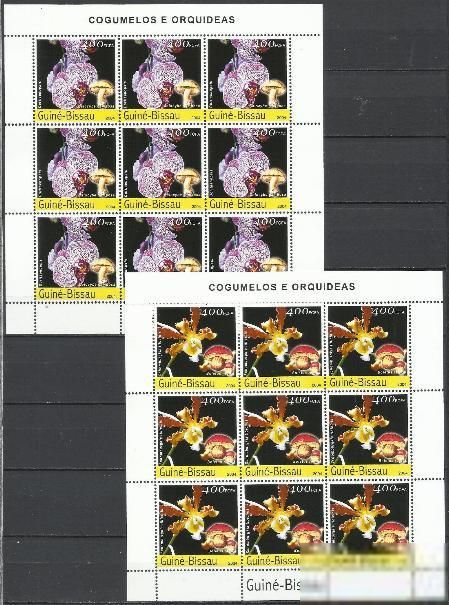 Гвинея-Бисау 2004 грибы флора орхидеи 6Клб А - фото фото фото 0
