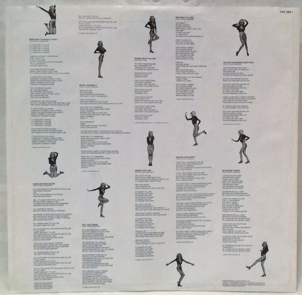Kylie Minogue - Enjoy Yourself - 1989.   (LP). 12. Vinyl. Пластинка. Germany - фото фото фото 4