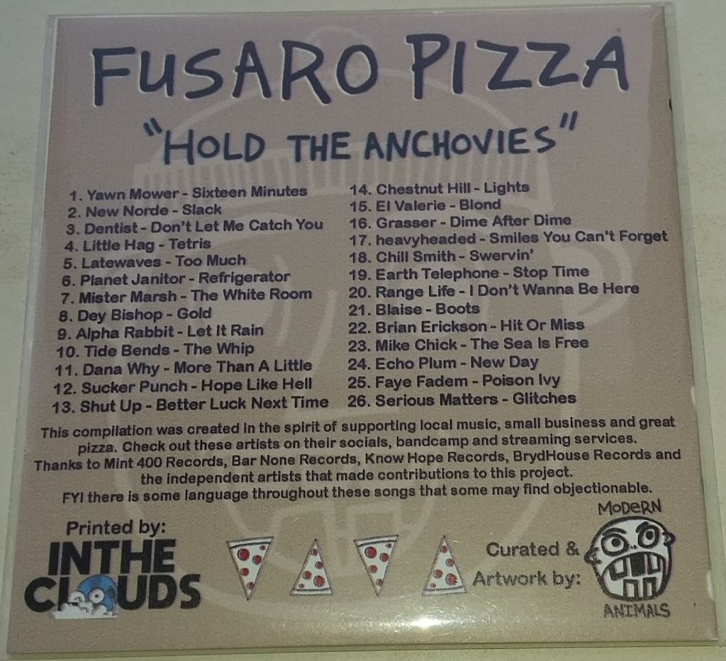 VARIOUS Fusaro Pizza - Hold The Anchovies  CD US - фото фото фото 1