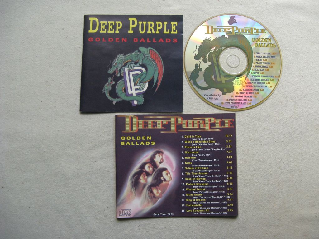 CD Deep Purple. Golden Ballads. 1994. - фото фото фото 1