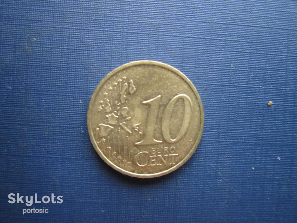 Монета 10 евроцентов Германия 2002 А - фото фото фото 1