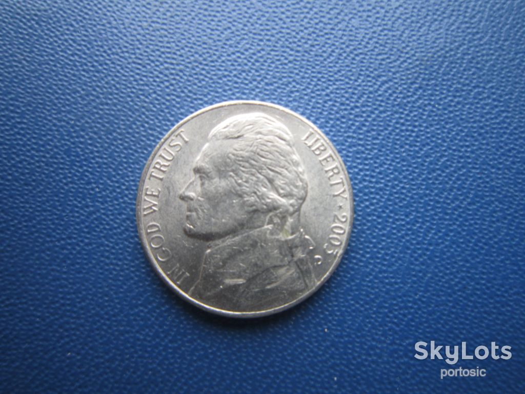 Монета 5 центів США 2003 D - фото фото фото 0