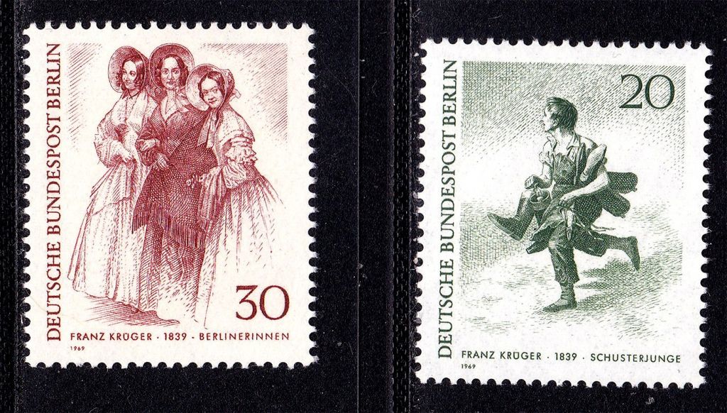 Германия - Берлин  1969 г MNH  искусство - фото фото фото 0