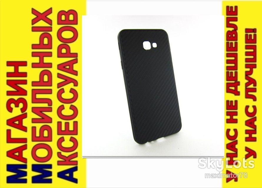 ЧЕХОЛ COVER Samsung J4 plus J415 карбон - фото фото фото 0