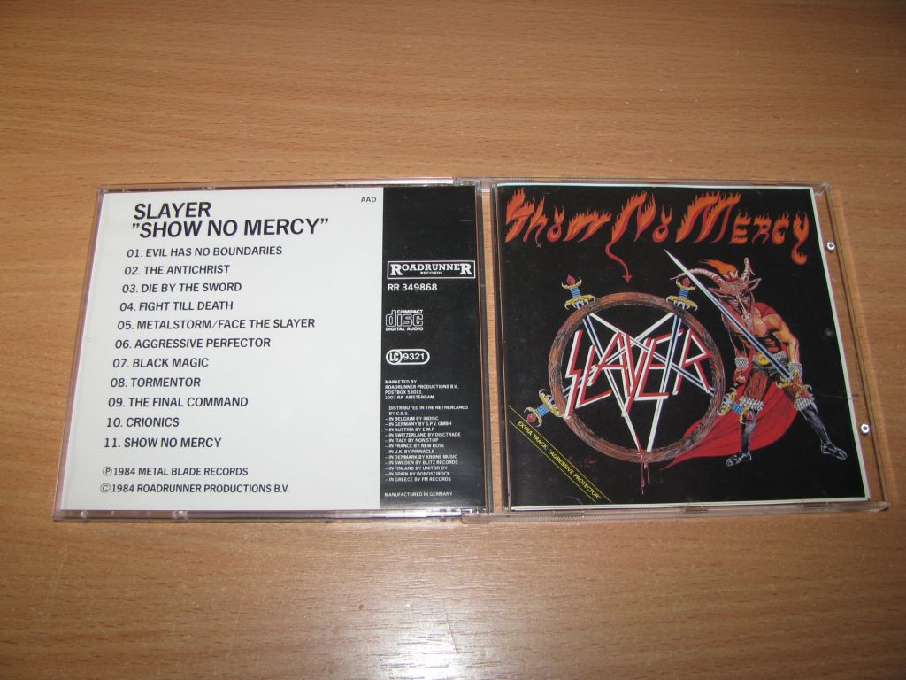 SLAYER - Show No Mercy  (1987 Roadrunner  SIGNED by K.KING) - фото фото фото 0