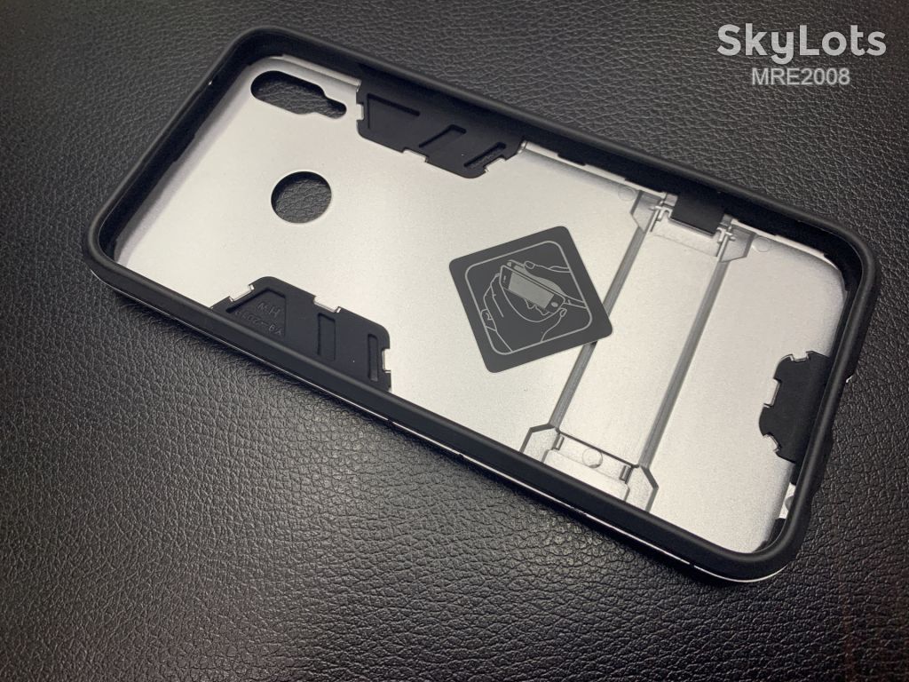 Чехол Hard Case с подставкой для Huawei Y9 2019 silver - фото фото фото 3