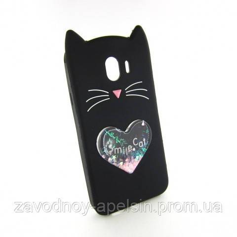 Samsung J4 J400 объемный чехол LoveCat - фото фото фото 0