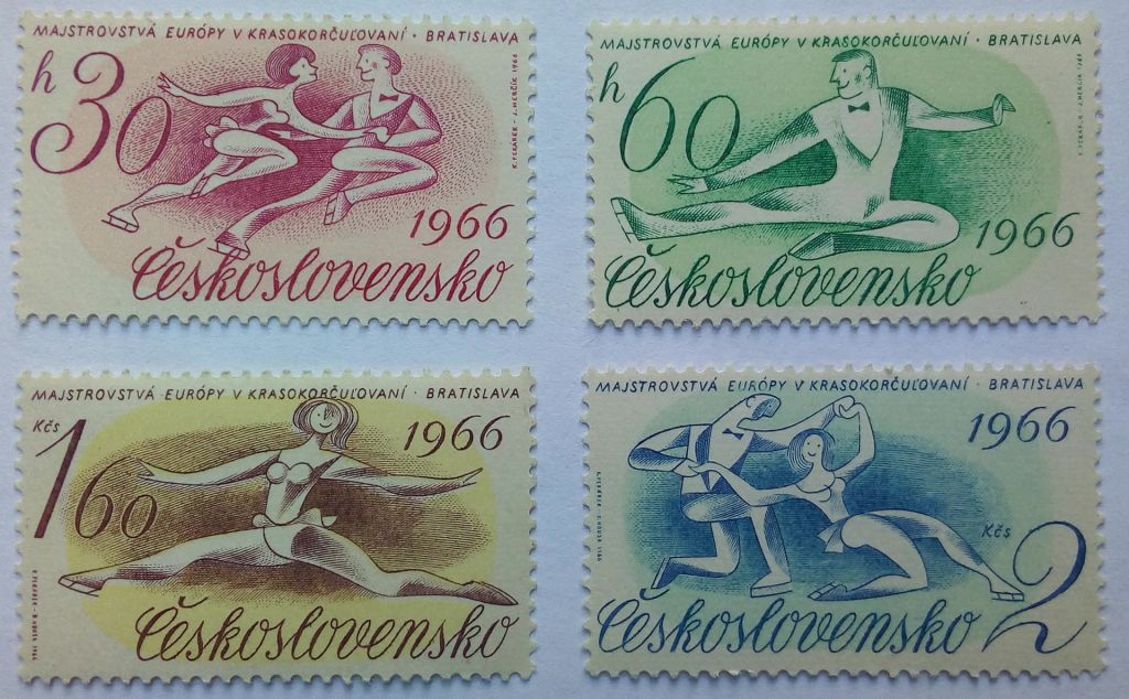 Чехословакия 1966 Фигурное катание, MNH  (КЦ = 4,2 евро) - фото фото фото 0