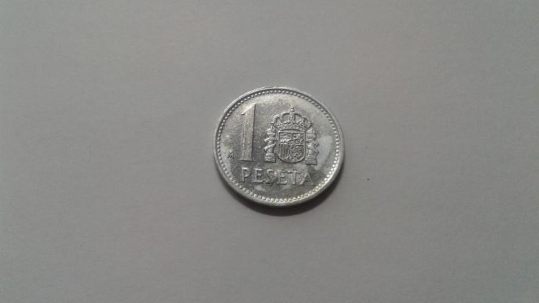 Испания. 1 песета. 1986. - фото фото фото 1
