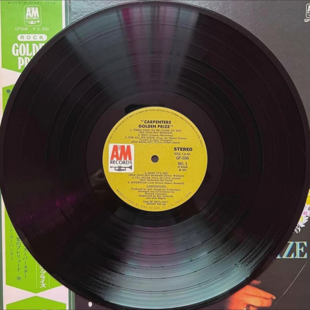 Carpenters - Golden Prize - 1969-71.   (LP). 12. Vinyl. Пластинка. Japan. - фото фото фото 3