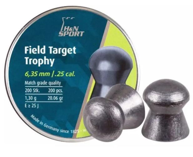 Кулі для пневматики H&amp;N Field Target Trophy  (6.35мм, 1.29г, 200шт) - фото фото фото 0