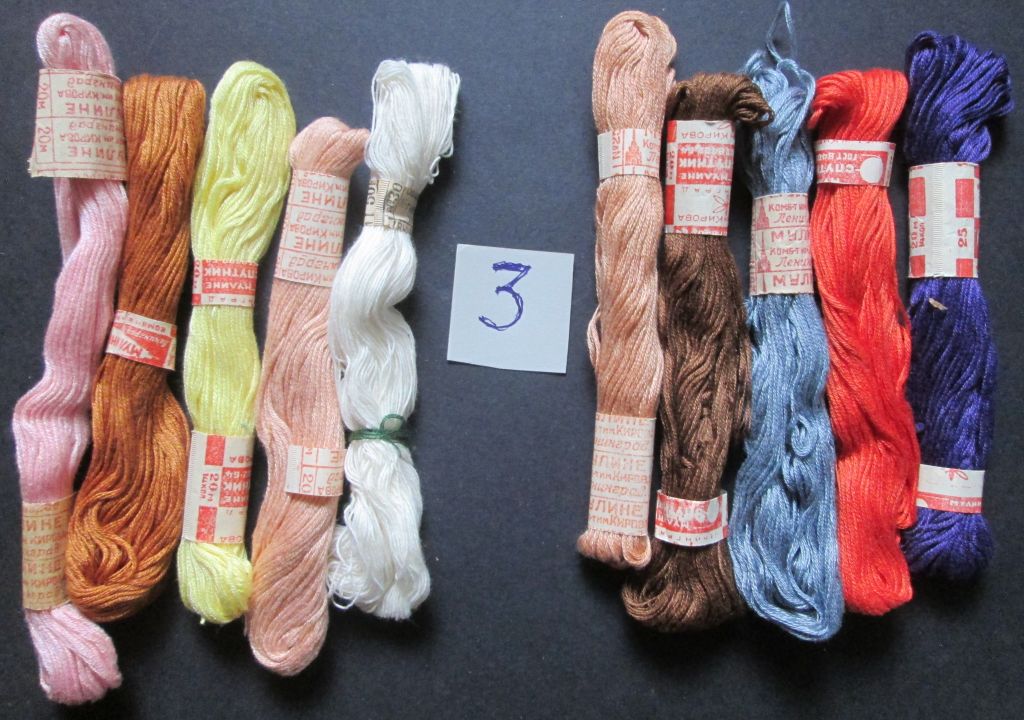 нитки мулине СССР Ленинград    (2) - фото фото фото 0
