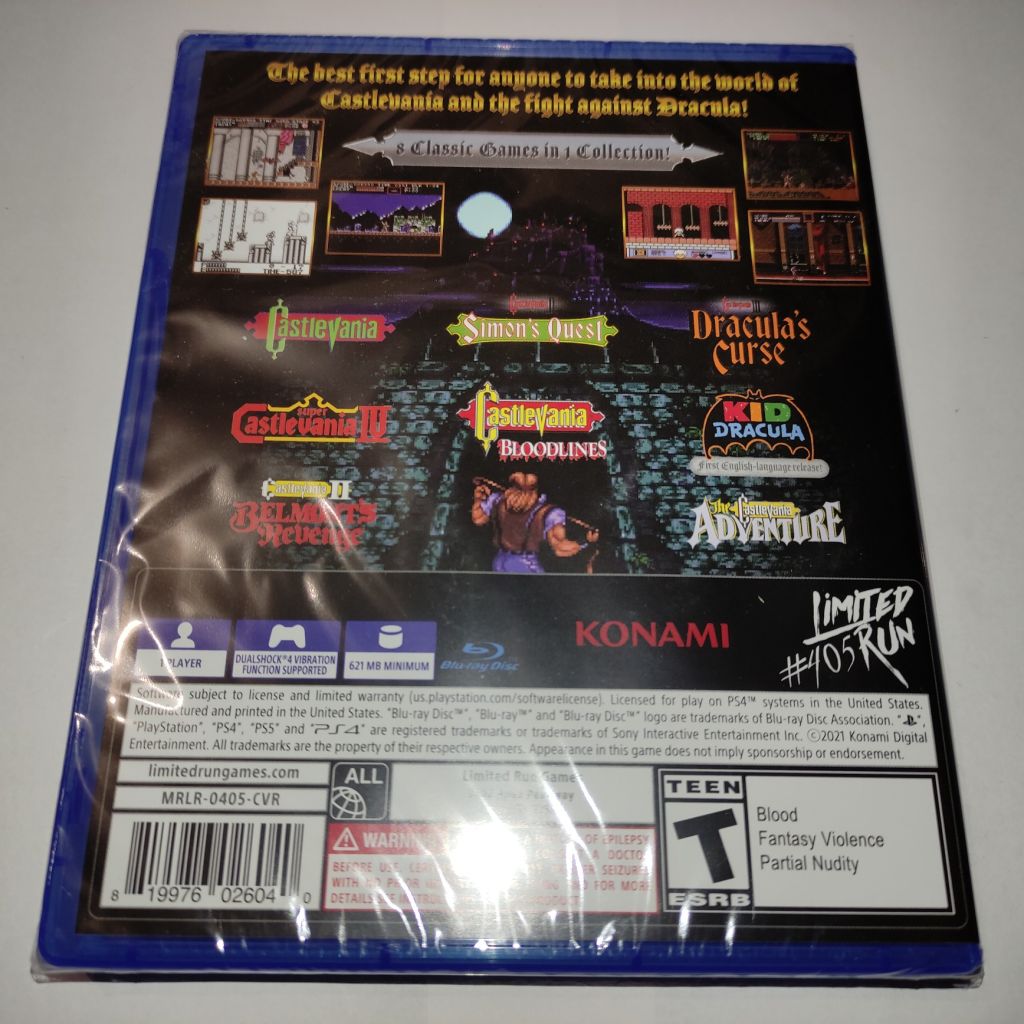 Castlevania Anniversary Collection PS4 Playstation 4 нова, Англійська мова Limited Run Games - фото фото фото 1